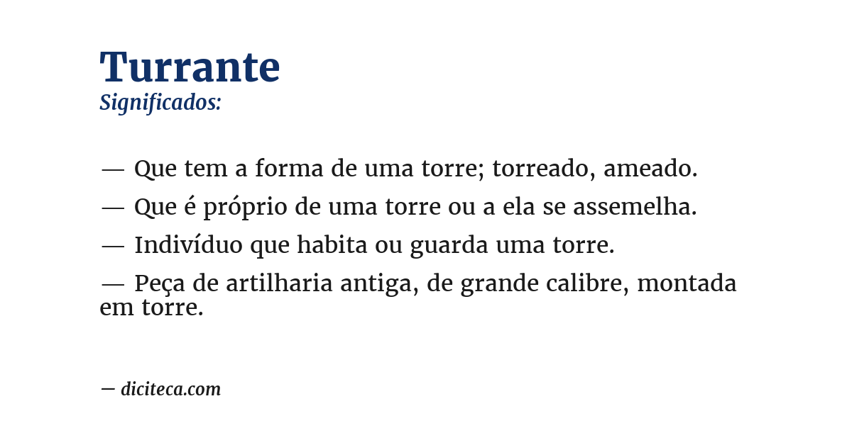 Significado de turrante
