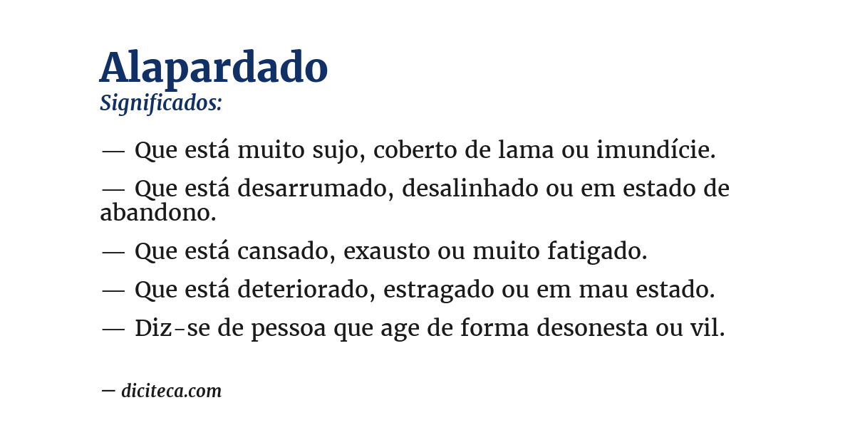 Significado de alapardado