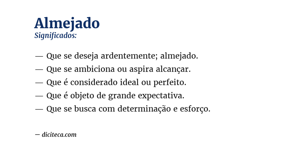 Significado de almejado