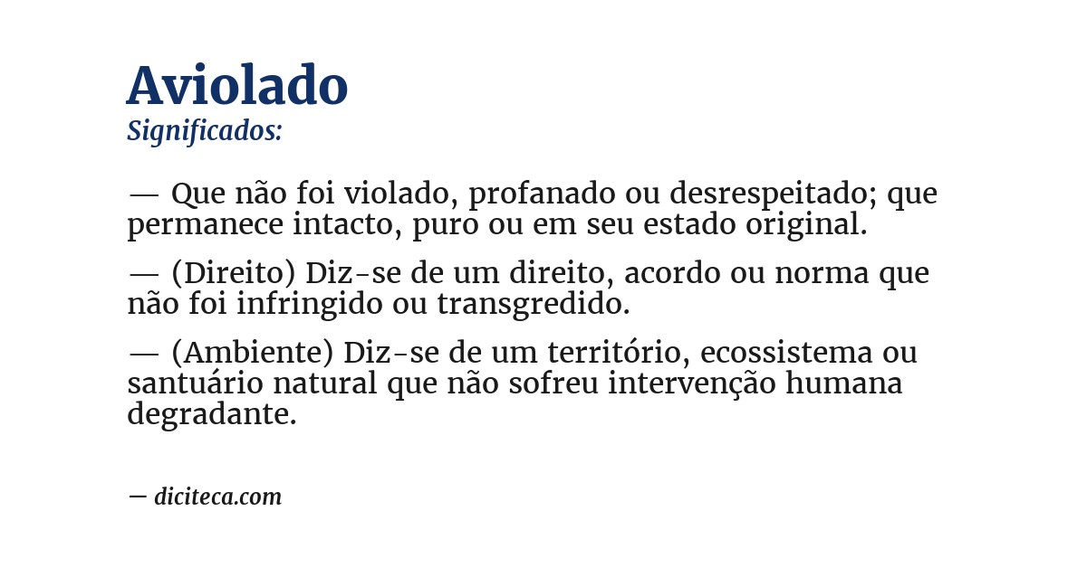 Significado de aviolado