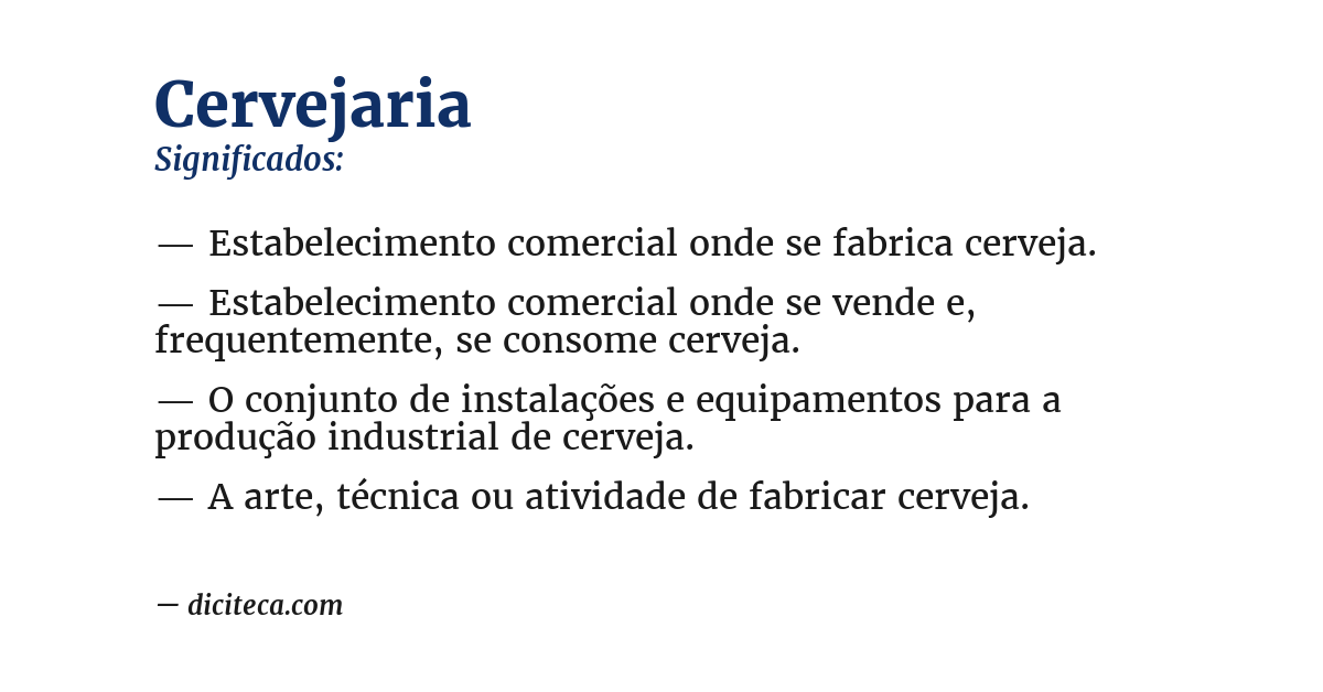 Significado de cervejaria