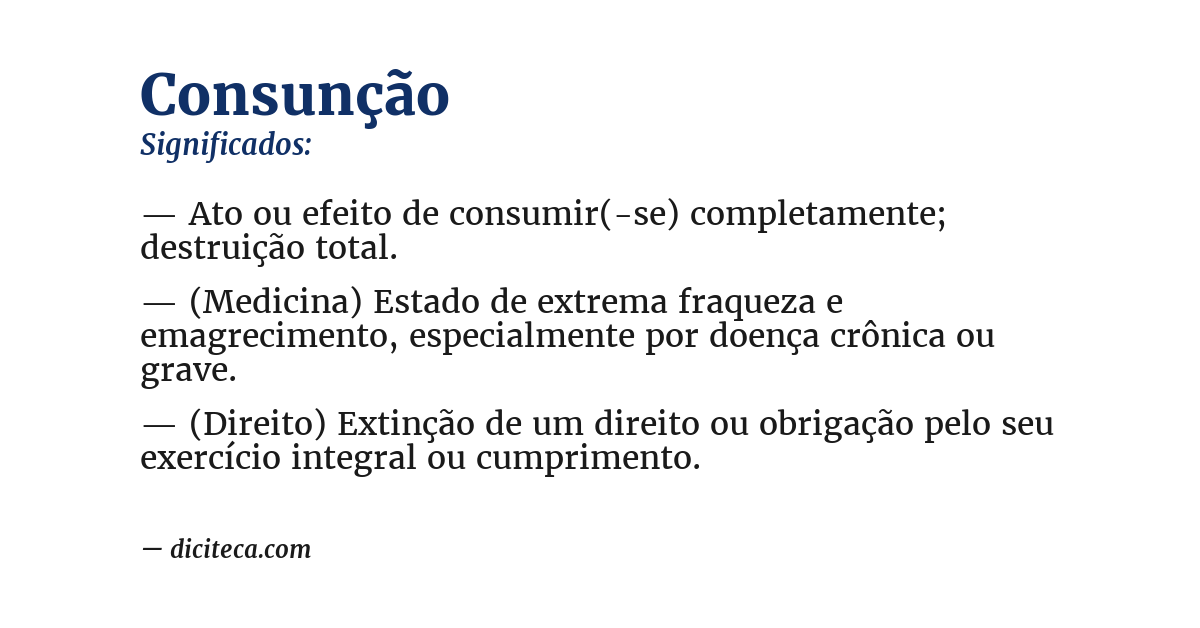Significado de consunção