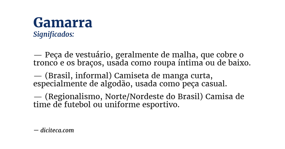 Significado de gamarra
