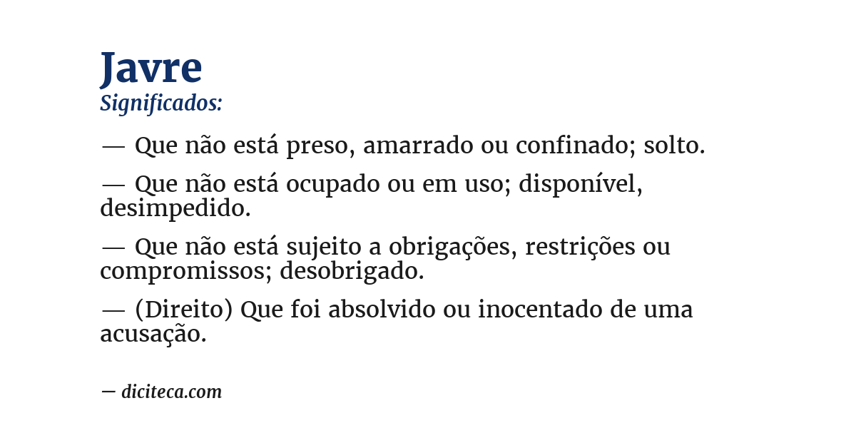 Significado de javre