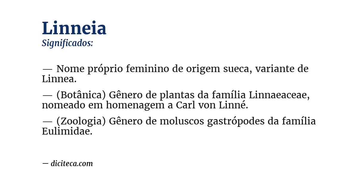 Significado de linneia