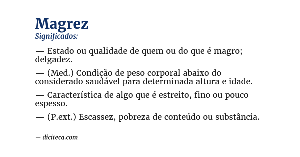 Significado de magrez