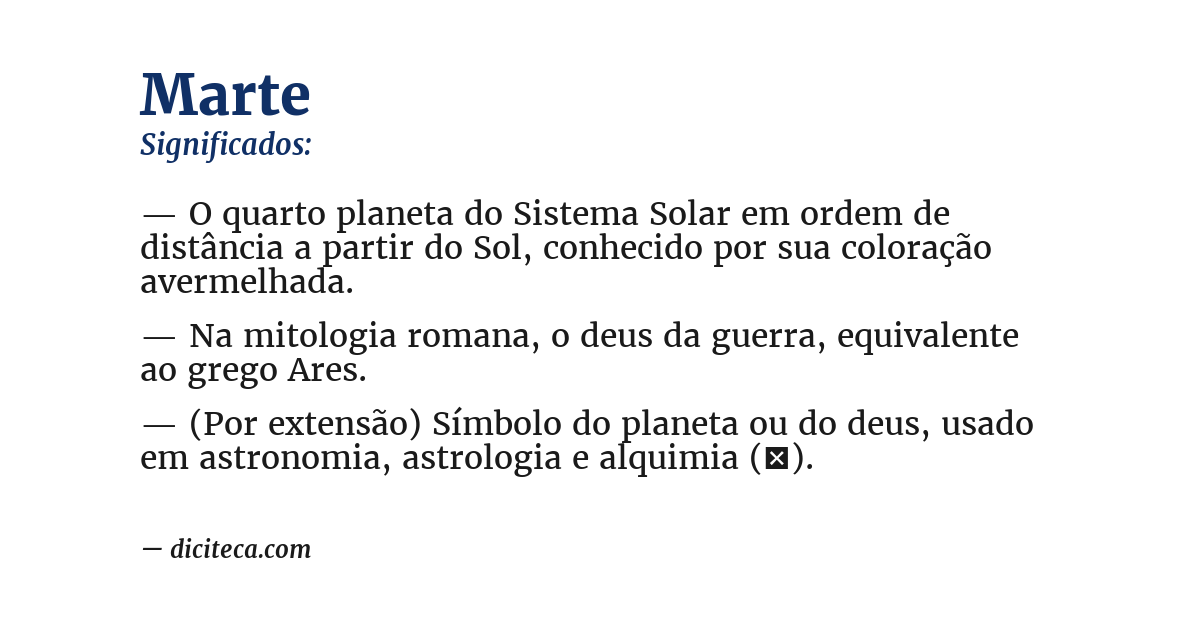 Significado de marte