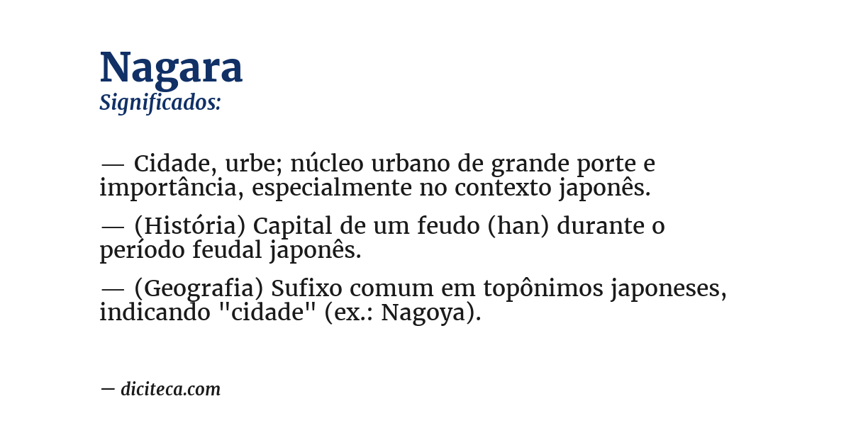 Significado de nagara