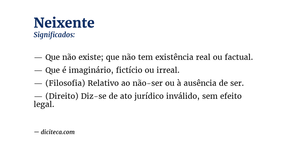 Significado de neixente
