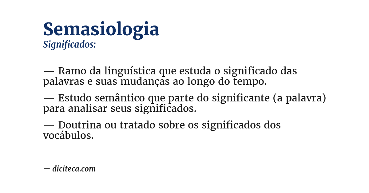 Significado de semasiologia
