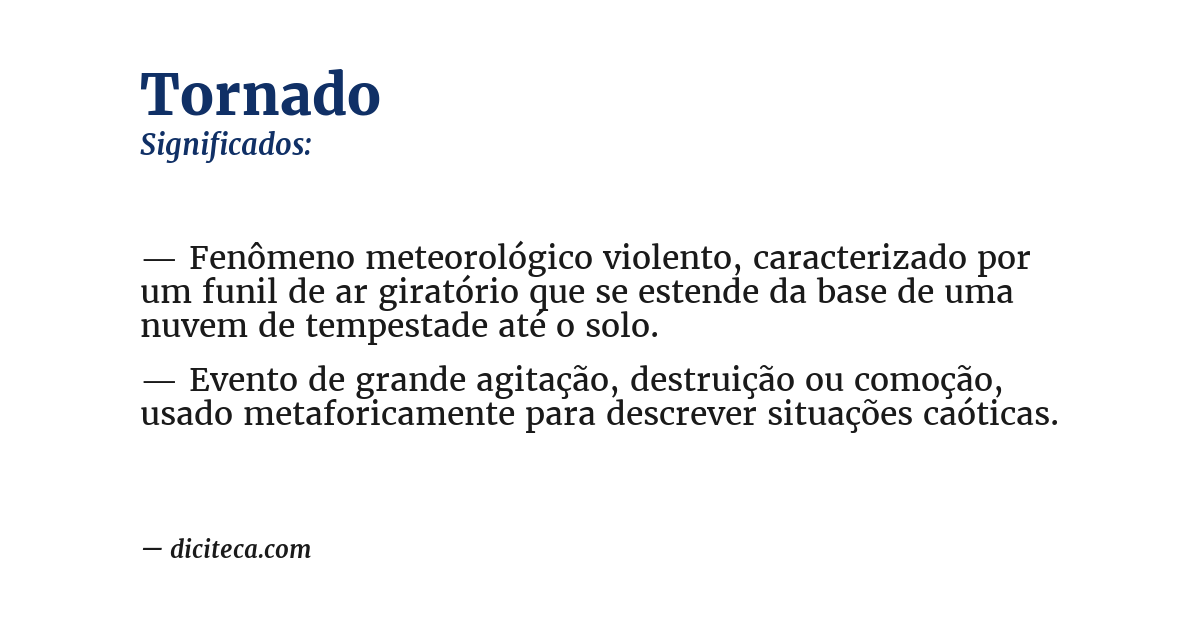 Significado de tornado