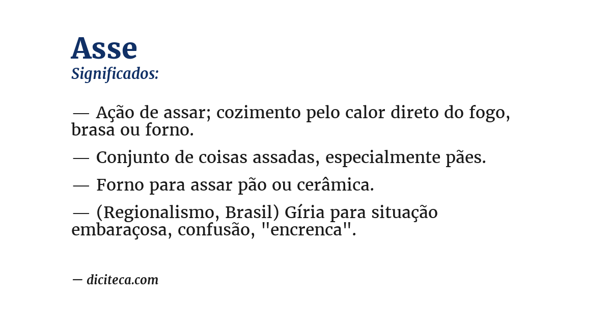 Significado de asse