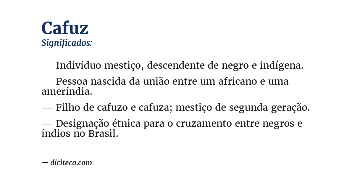 Significado de cafuz