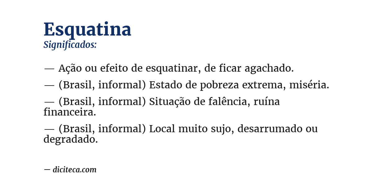 Significado de esquatina