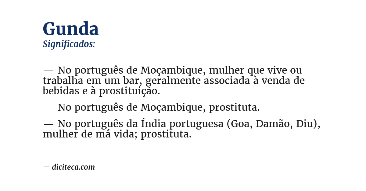 Significado de gunda
