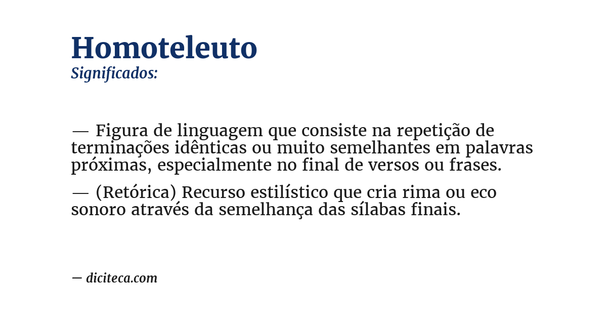 Significado de homoteleuto
