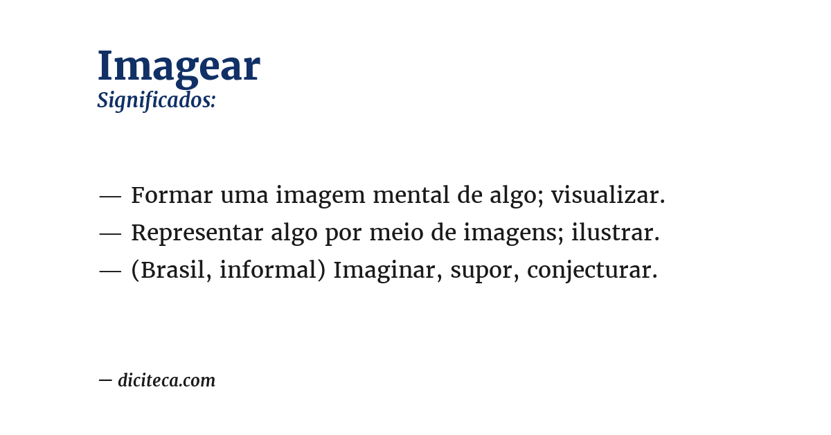 Significado de imagear