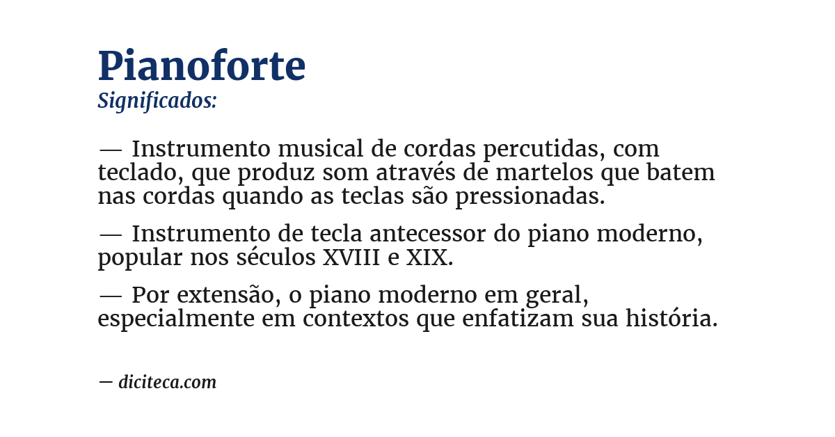 Significado de pianoforte