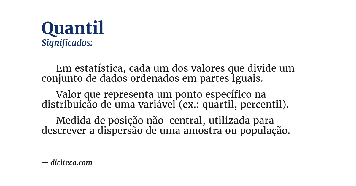 Significado de quantil
