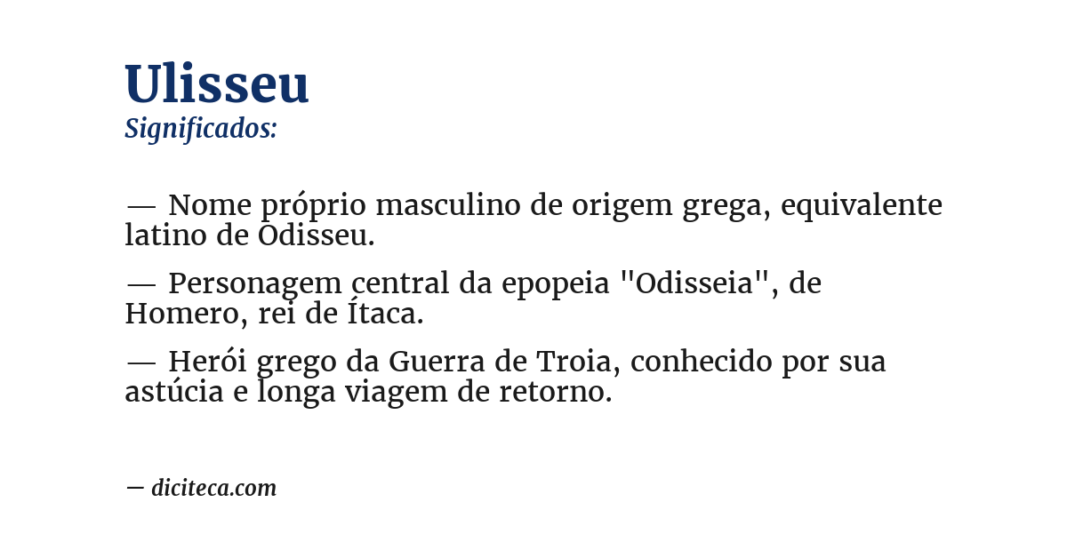 Significado de ulisseu