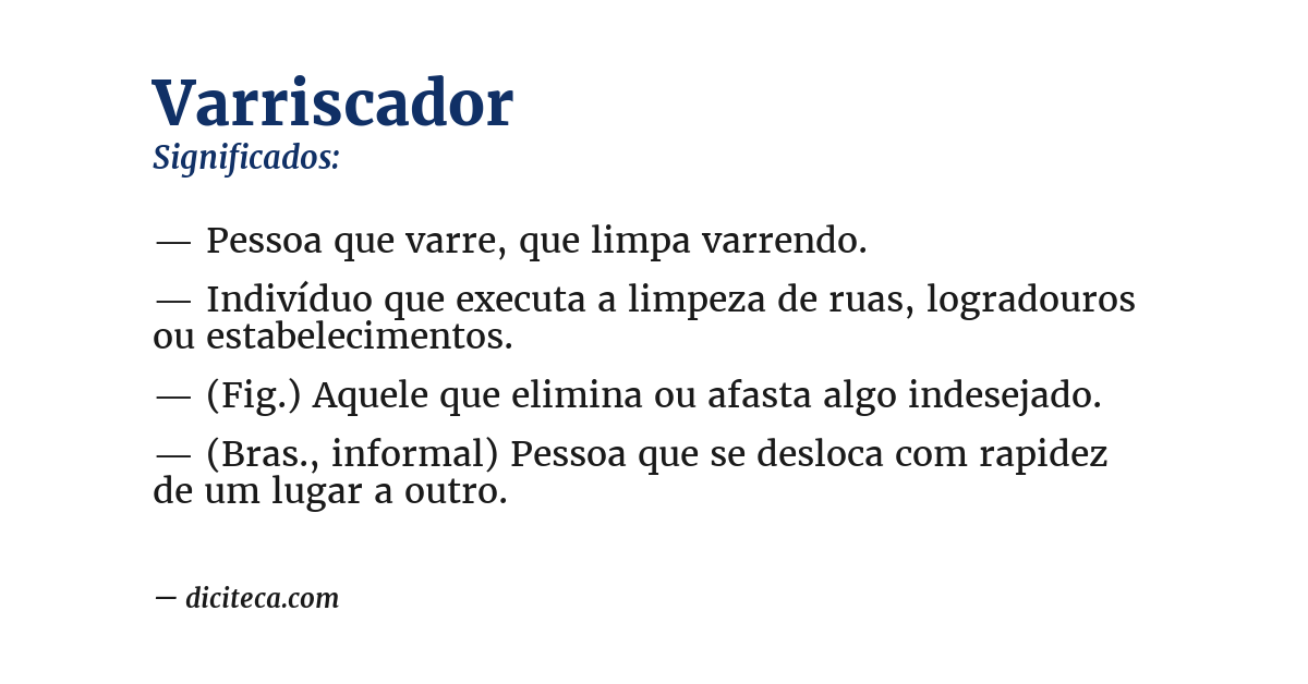 Significado de varriscador