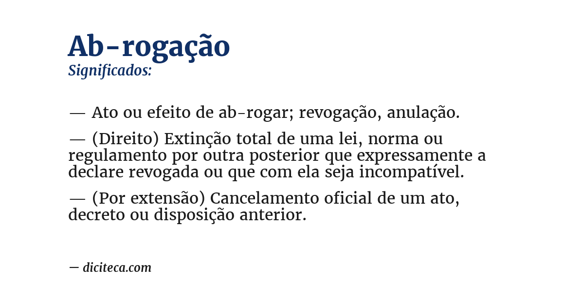 Significado de ab-rogação