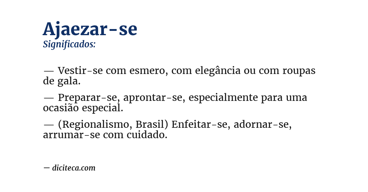 Significado de ajaezar-se