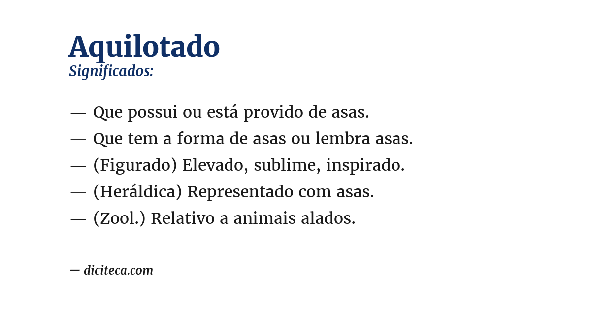 Significado de aquilotado