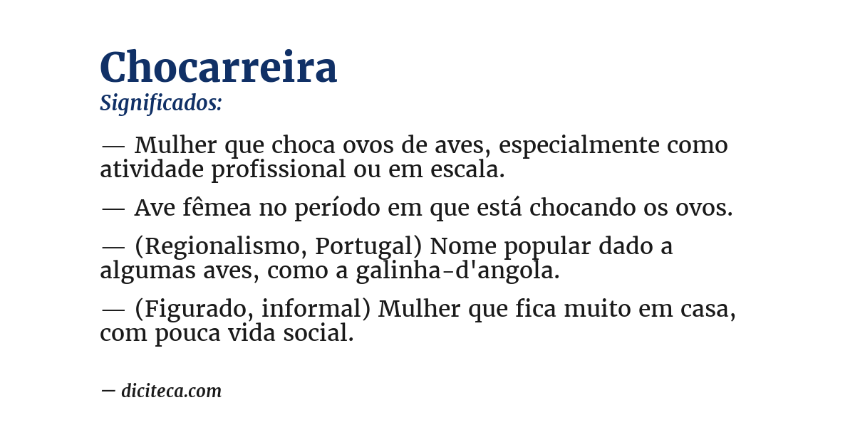 Significado de chocarreira