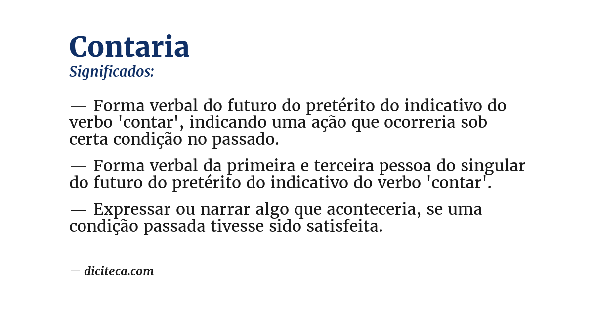 Significado de contaria