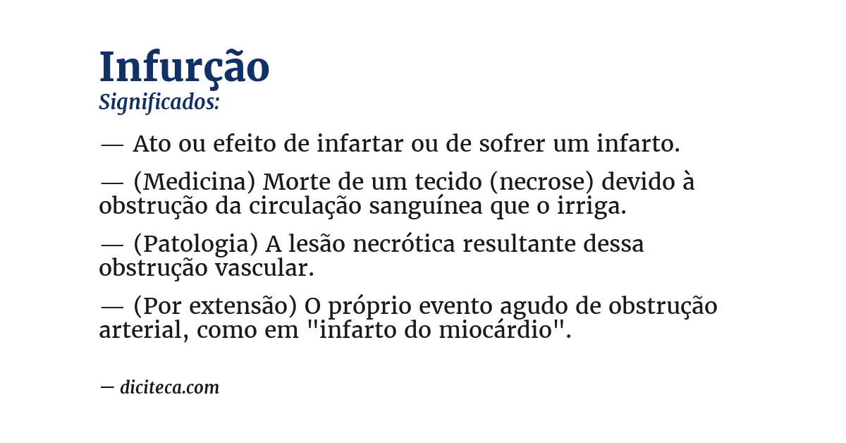 Significado de infurção