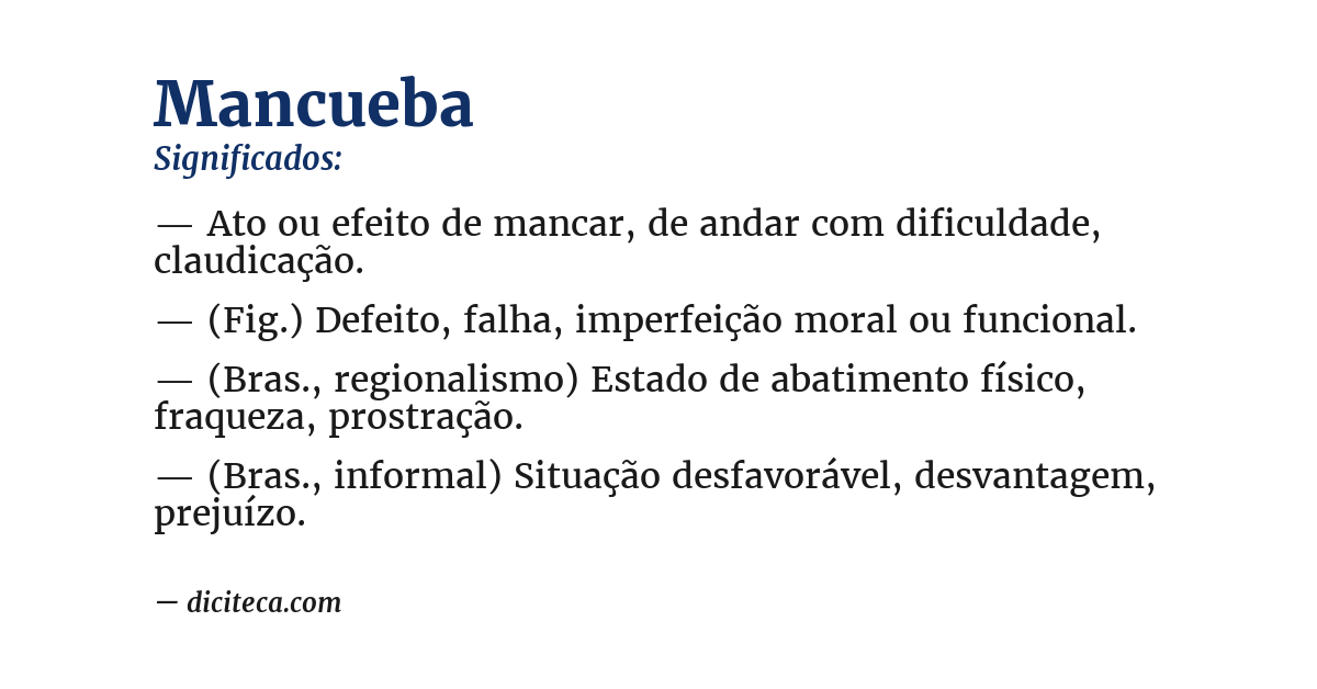 Significado de mancueba