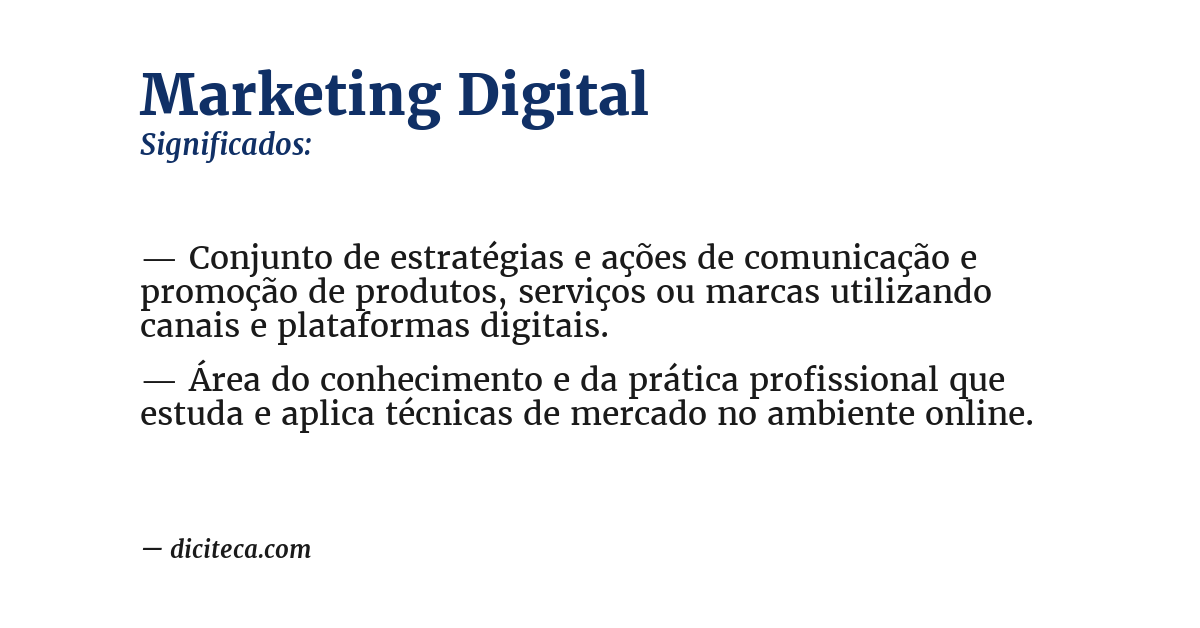 Significado de marketing digital