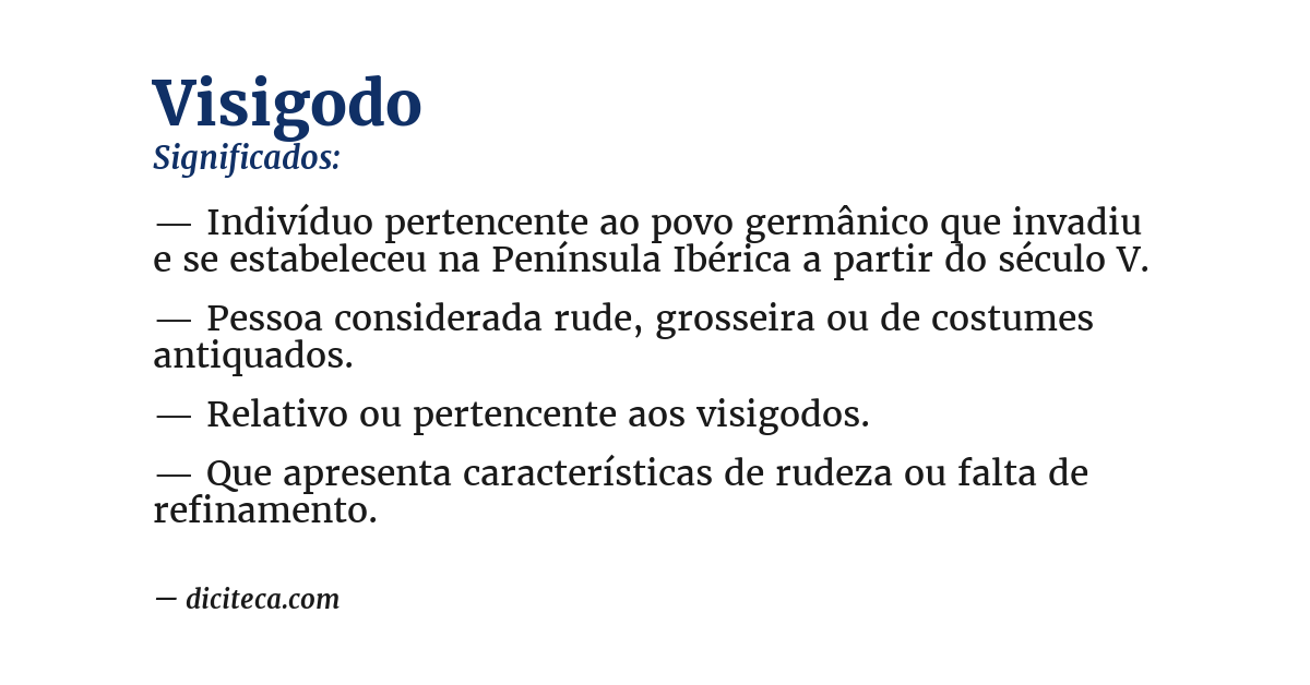 Significado de visigodo