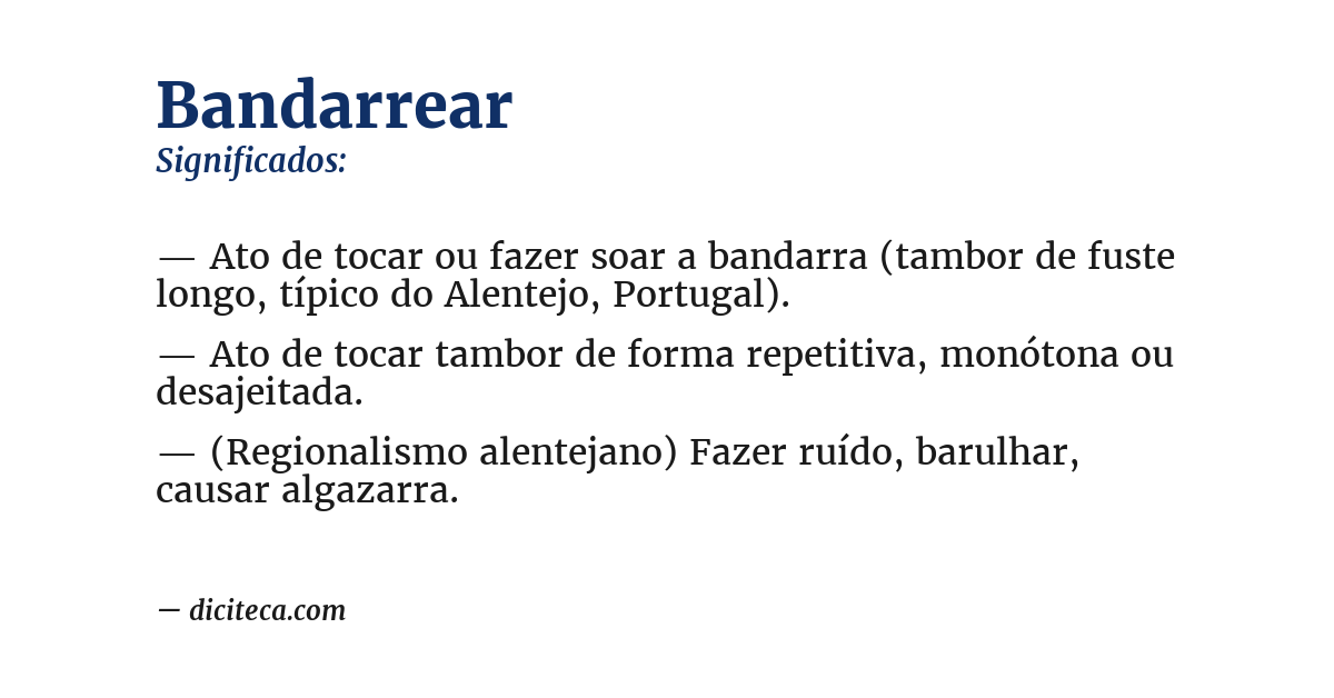 Significado de bandarrear