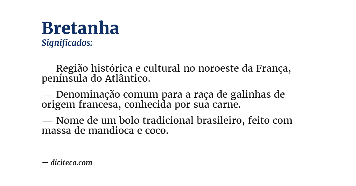 Significado de bretanha