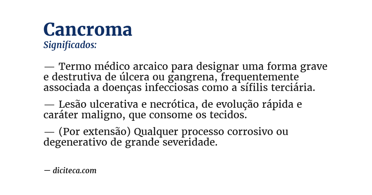 Significado de cancroma
