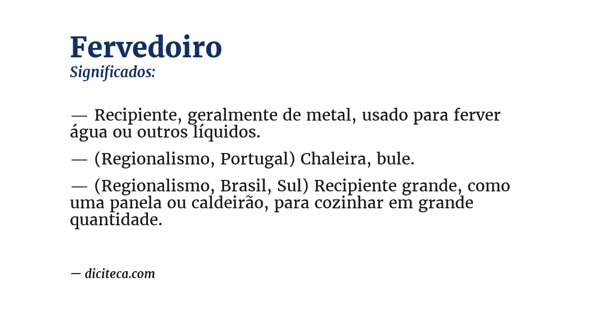 Significado de fervedoiro