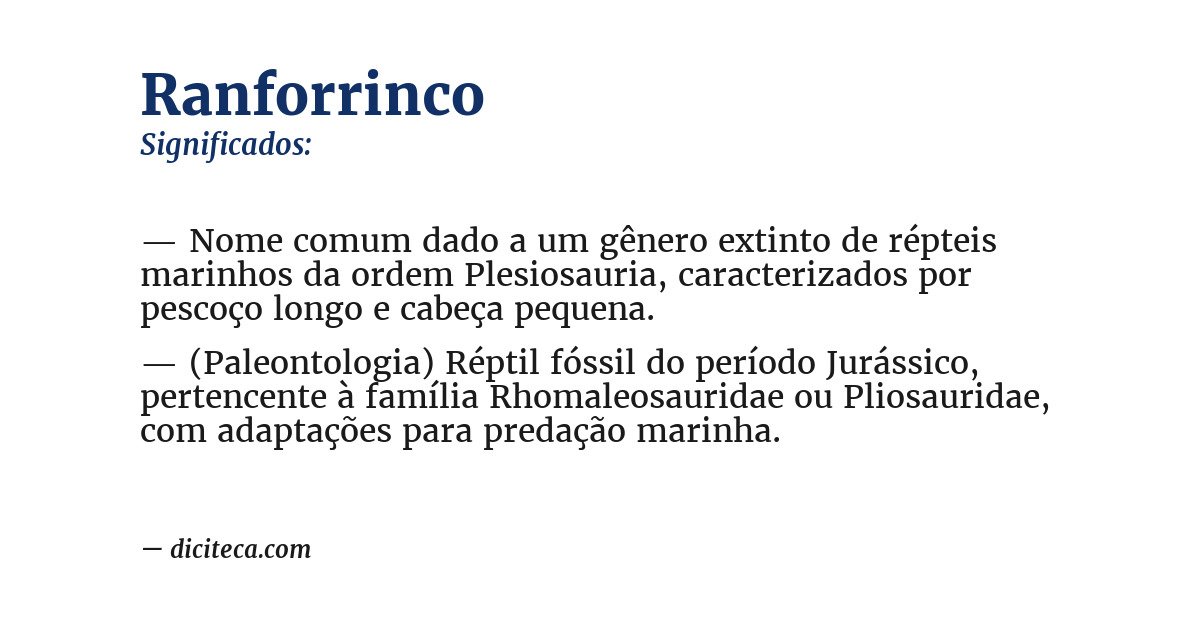 Significado de ranforrinco