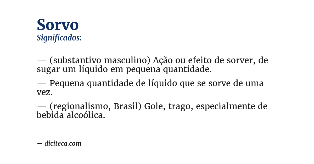 Significado de sorvo
