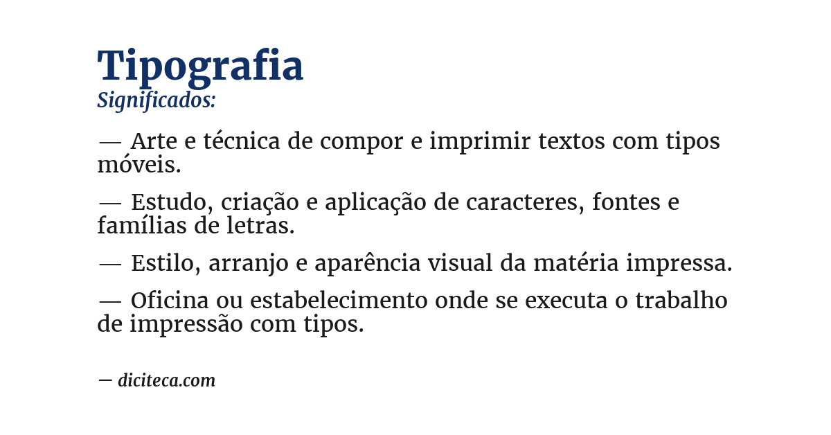Significado de tipografia