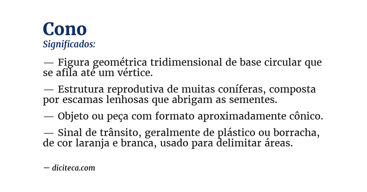 Significado de cono