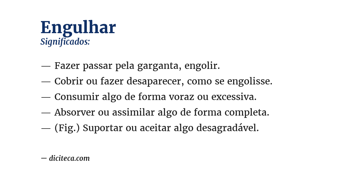 Significado de engulhar