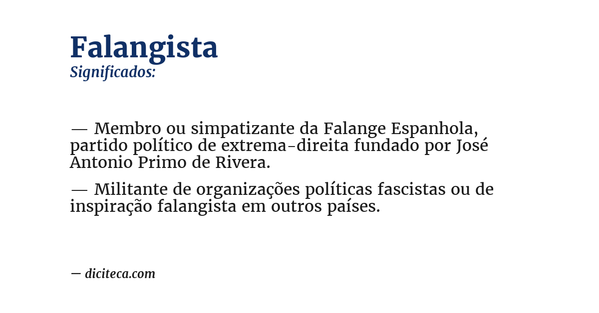 Significado de falangista