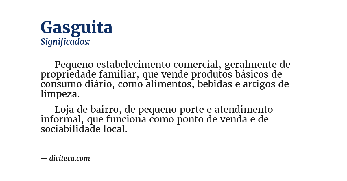 Significado de gasguita