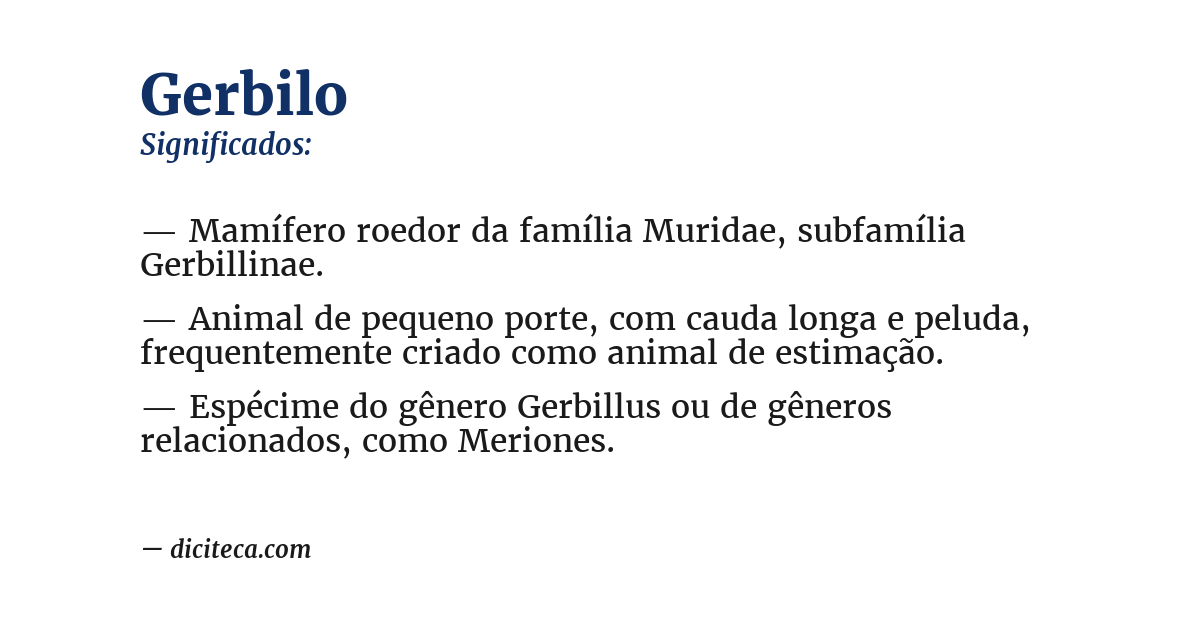 Significado de gerbilo