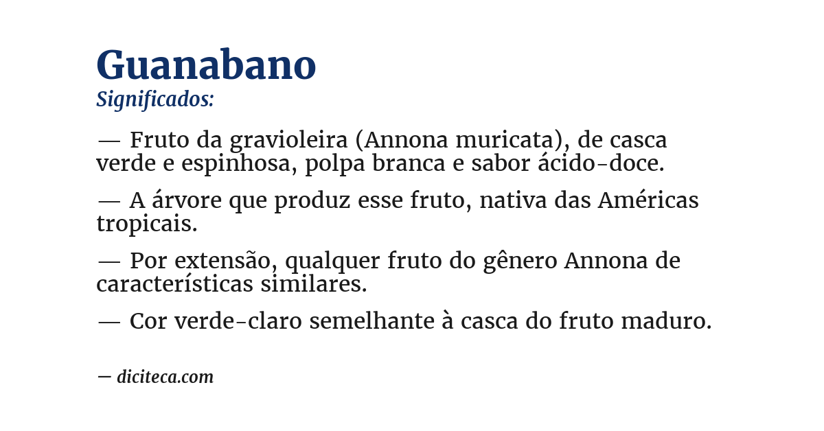Significado de guanabano