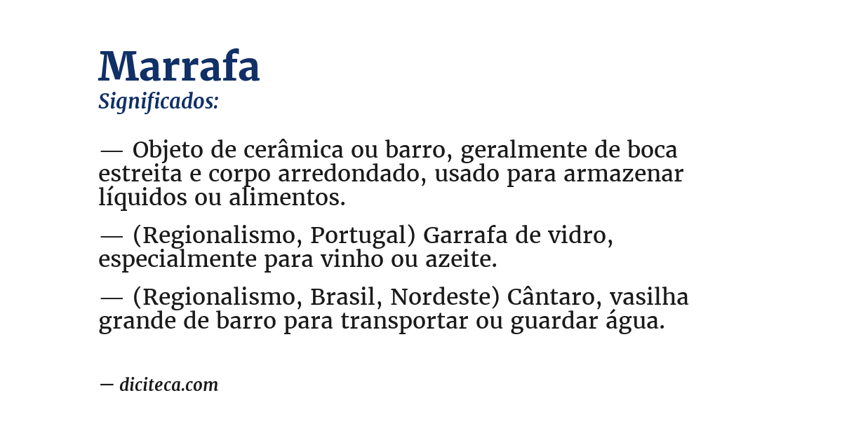 Significado de marrafa