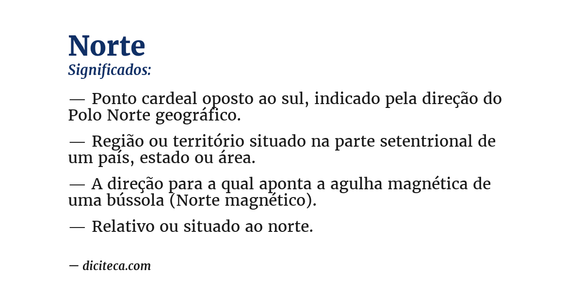 Significado de norte