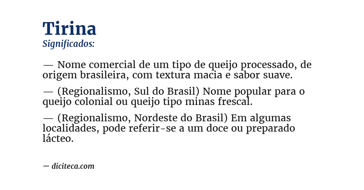 Significado de tirina